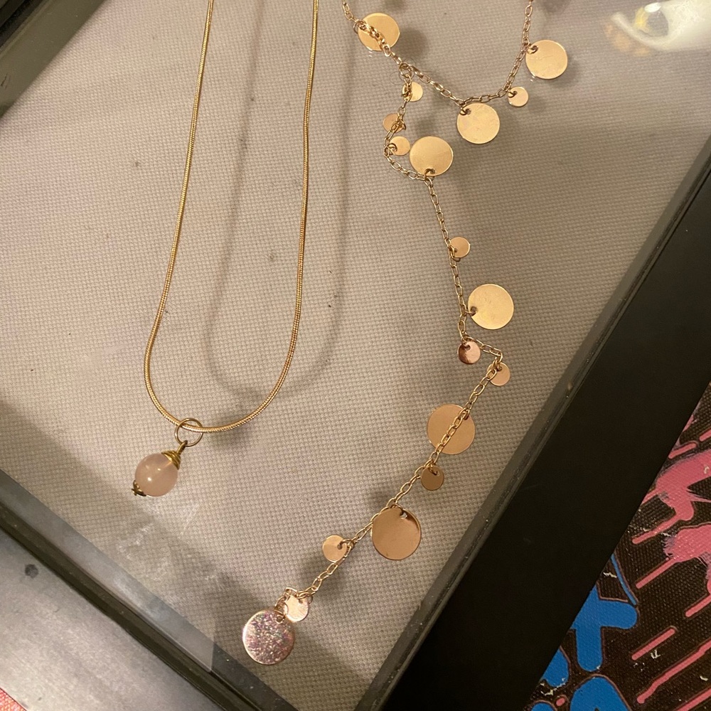 Two gold necklaces